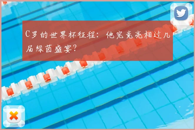 C罗的世界杯征程：他究竟亮相过几届绿茵盛宴？